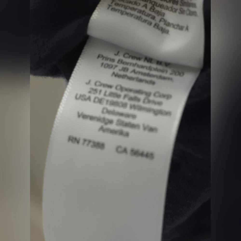 J.Crew Men’s Navy Short Sleeve Button-Up Shirt Gauze Cotton Size M NWT - Picture 7 of 8